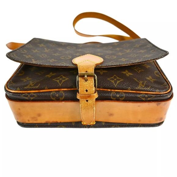 AUTHENTIC LOUIS VUITTON CARTOUCHIERE GM SHOULDER/CROSSBODY BAG PURSE MONOGRAM - Picture 3 of 10